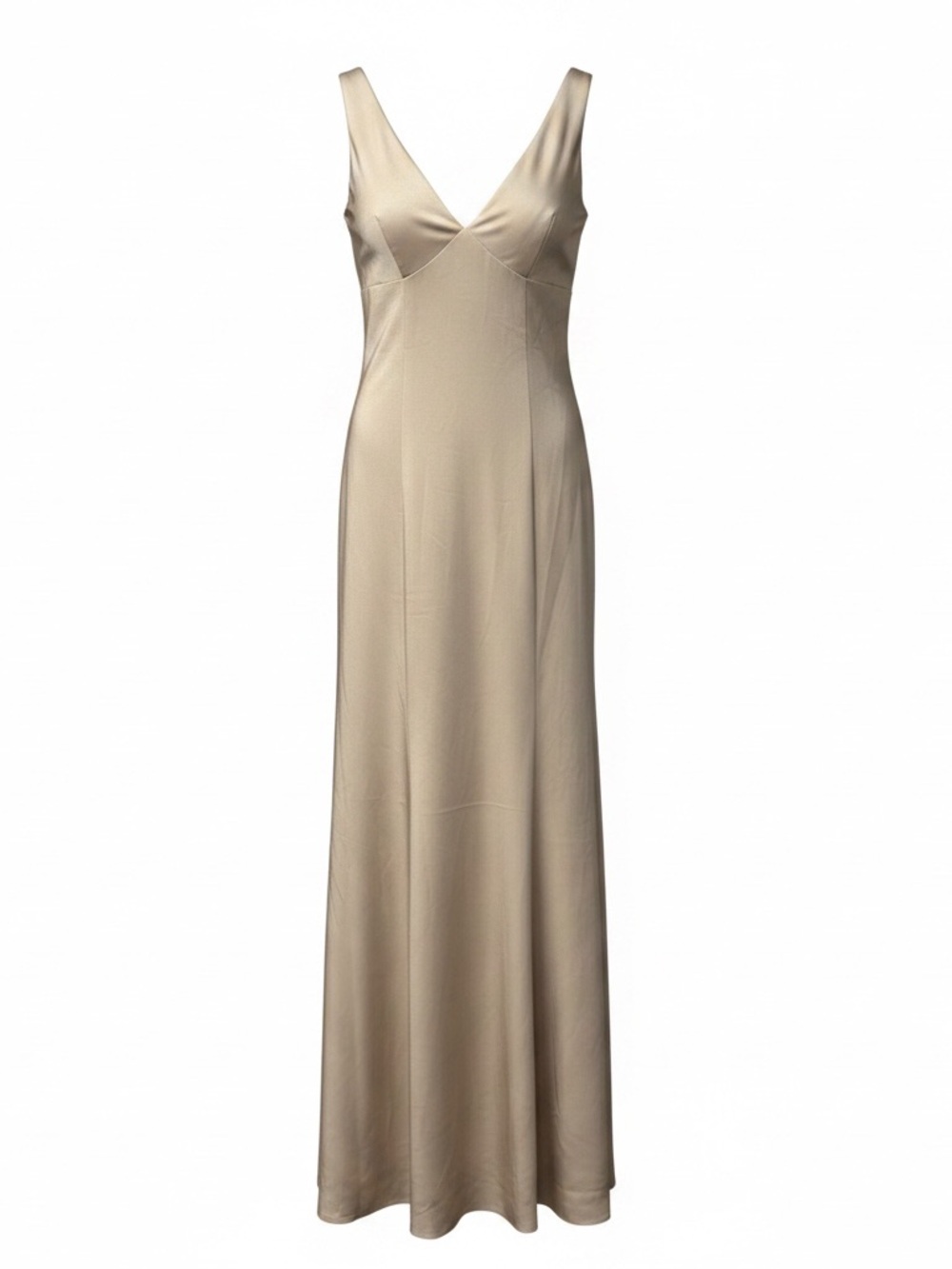 Marchesa Notte Bridesmaid Dress Long Maxi Formal Gown Champagne Beige 4 NEW NWT